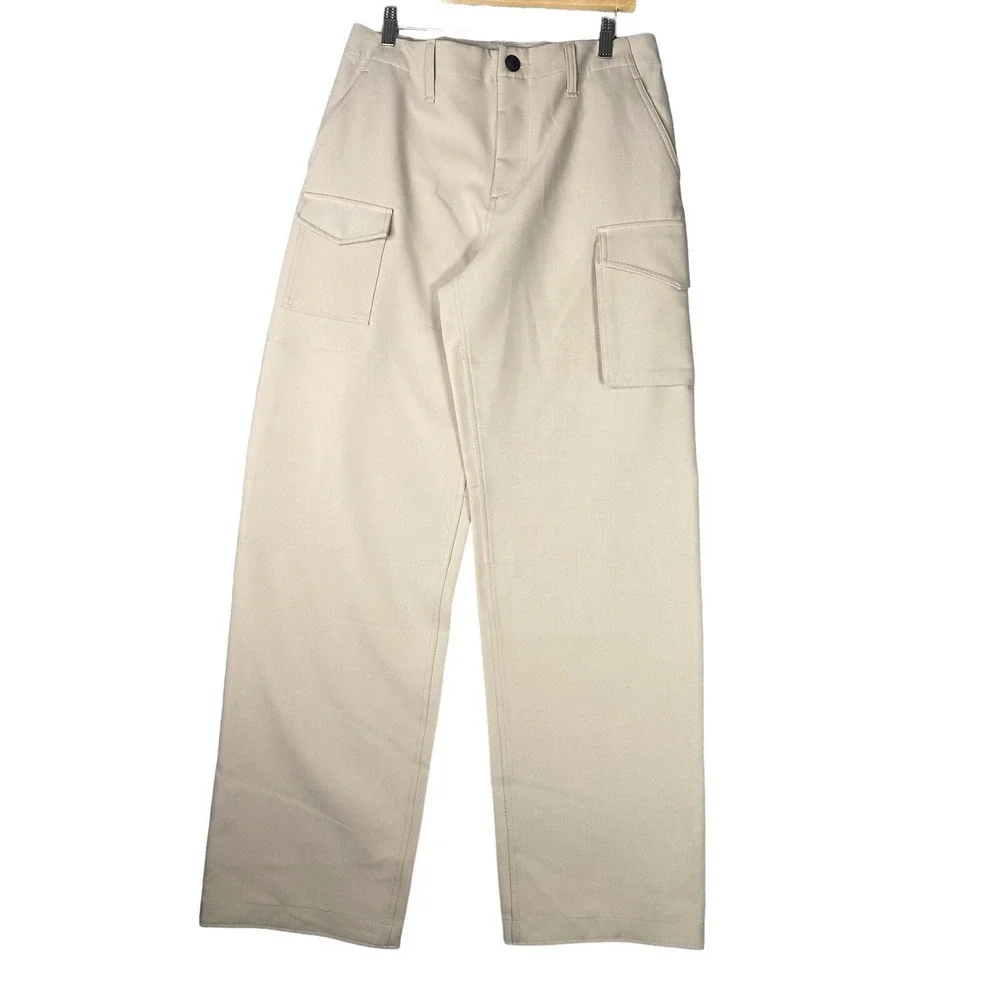 RAG & BONE Womens Nora Cargo Side Pocket Pants In Stone‎ Size 27